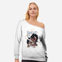 Moonlight Duet-Womens-Off Shoulder-Sweatshirt-Henrique Torres