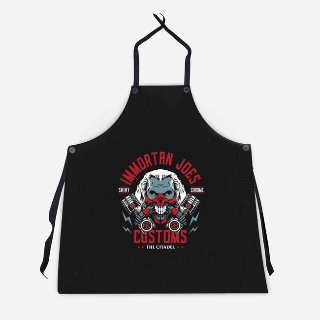 Immortan Joe's Customs-Unisex-Kitchen-Apron-Woah Jonny