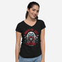 Immortan Joe's Customs-Womens-V-Neck-Tee-Woah Jonny