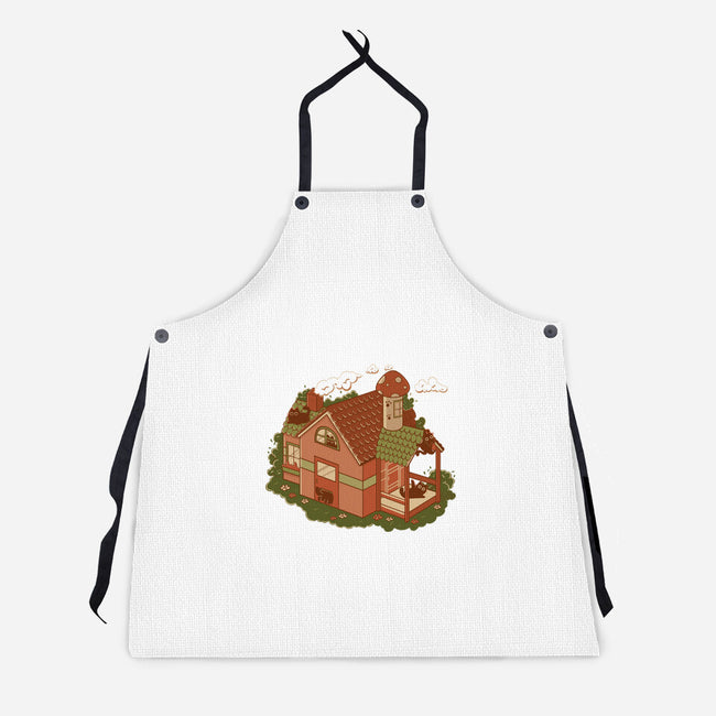 Cottage Kittens-Unisex-Kitchen-Apron-tobefonseca