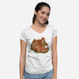 Cottage Kittens-Womens-V-Neck-Tee-tobefonseca