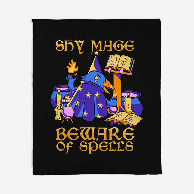 Shy Mage-None-Fleece-Blanket-FunkVampire