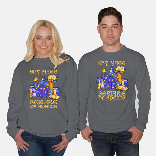 Shy Mage-Unisex-Crew Neck-Sweatshirt-FunkVampire