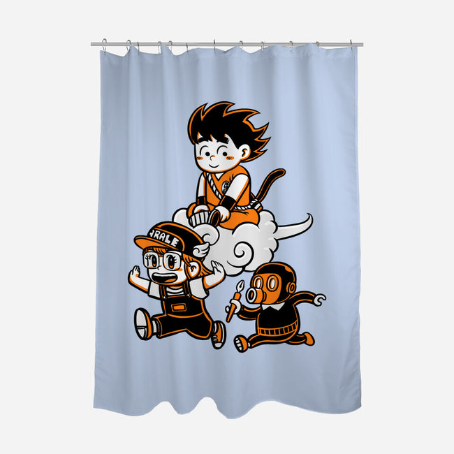 Childhood Friends-None-Polyester-Shower Curtain-naomori