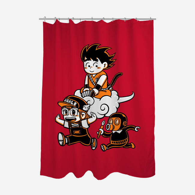 Childhood Friends-None-Polyester-Shower Curtain-naomori