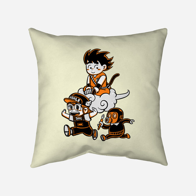 Childhood Friends-None-Removable Cover-Throw Pillow-naomori