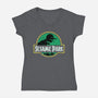 Sesame Park-Womens-V-Neck-Tee-sebasebi