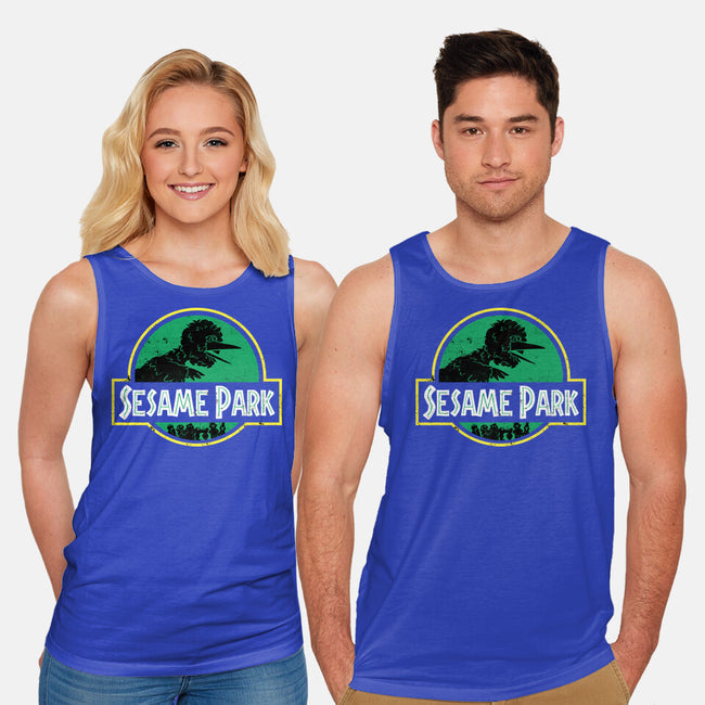 Sesame Park-Unisex-Basic-Tank-sebasebi