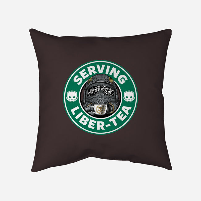 Serving Democracy-None-Removable Cover-Throw Pillow-rocketman_art