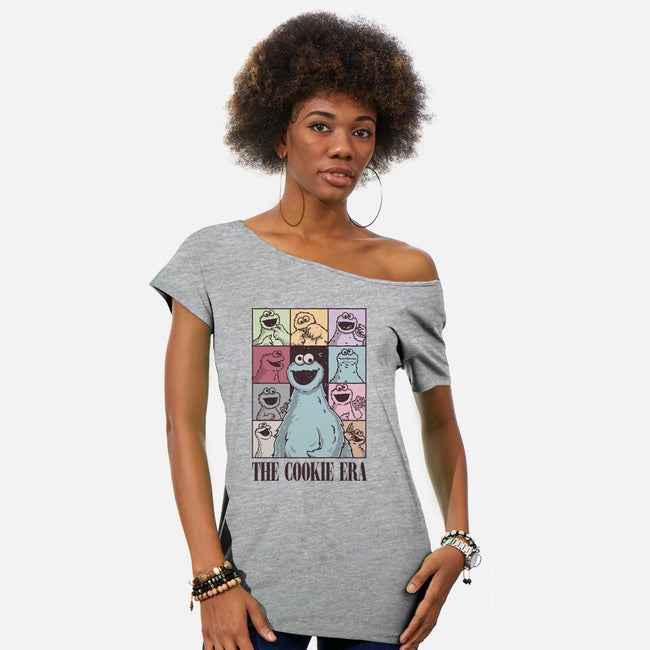 The Cookie Era-Womens-Off Shoulder-Tee-retrodivision