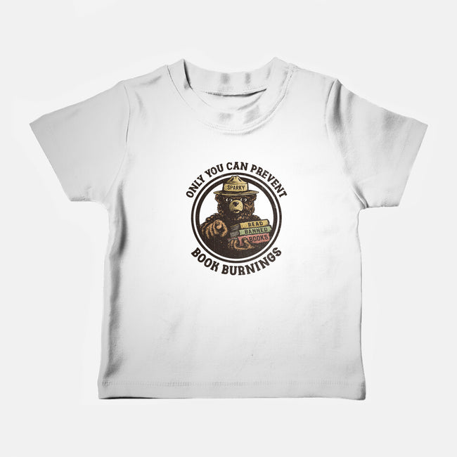 Only You Can Prevent Book Burnings-Baby-Basic-Tee-kg07