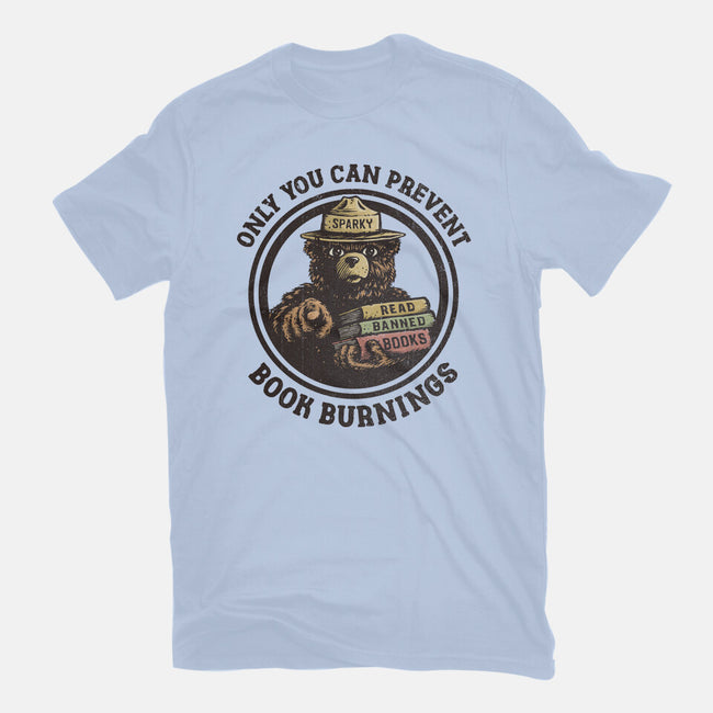 Only You Can Prevent Book Burnings-Womens-Fitted-Tee-kg07