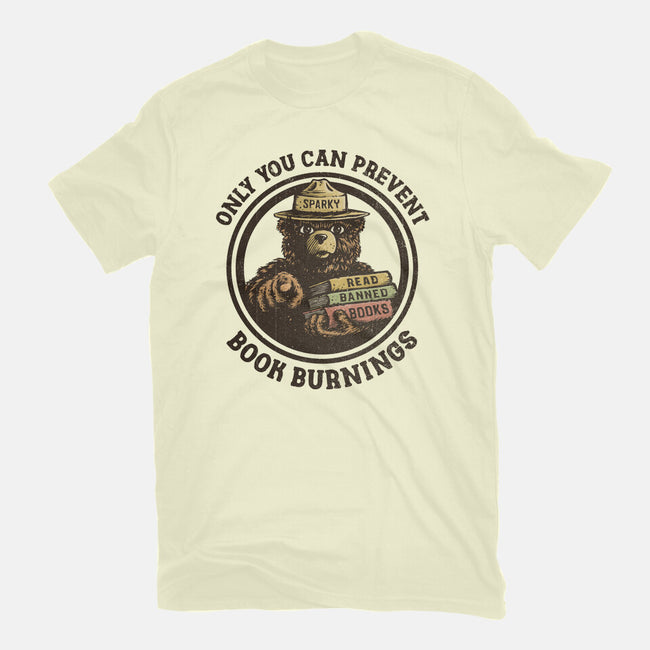 Only You Can Prevent Book Burnings-Mens-Basic-Tee-kg07