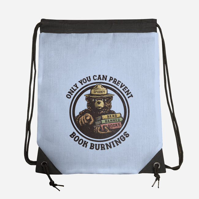 Only You Can Prevent Book Burnings-None-Drawstring-Bag-kg07