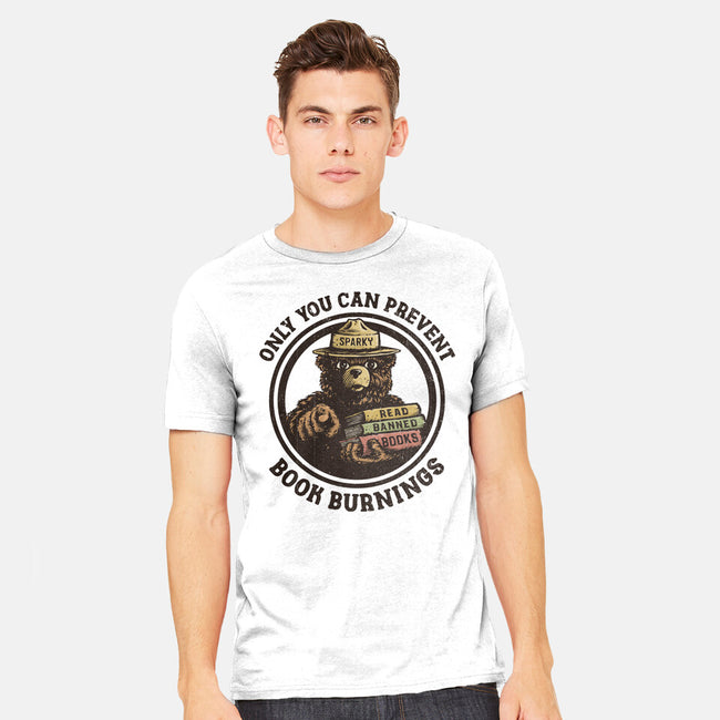 Only You Can Prevent Book Burnings-Mens-Heavyweight-Tee-kg07