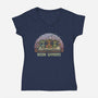 Book Wyrms-Womens-V-Neck-Tee-kg07