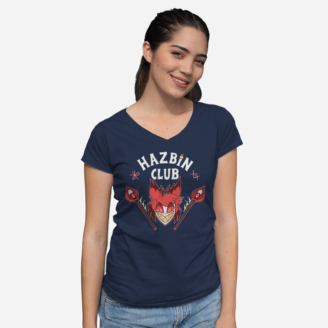 Hazbin Club-Womens-V-Neck-Tee-paulagarcia