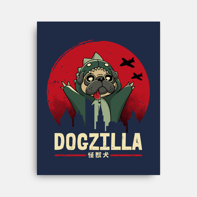 Dogzilla-None-Stretched-Canvas-retrodivision