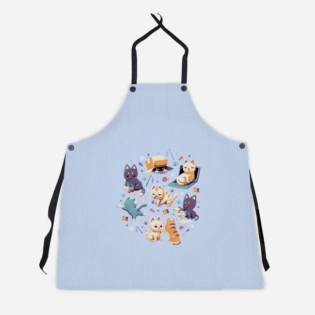 Naughty Cats-Unisex-Kitchen-Apron-Geekydog