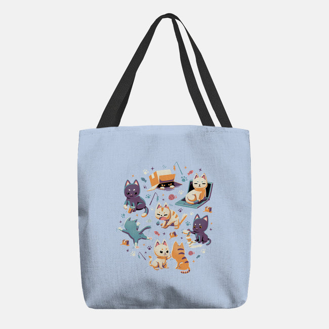 Naughty Cats-None-Basic Tote-Bag-Geekydog