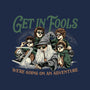 Get In Fools-None-Fleece-Blanket-momma_gorilla