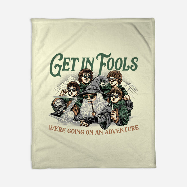 Get In Fools-None-Fleece-Blanket-momma_gorilla