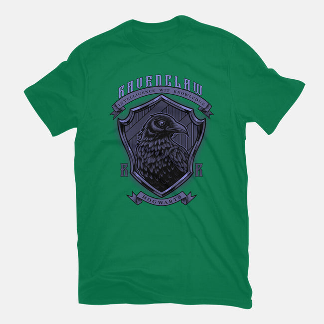 Violet Crow Emblem-Mens-Basic-Tee-Astrobot Invention