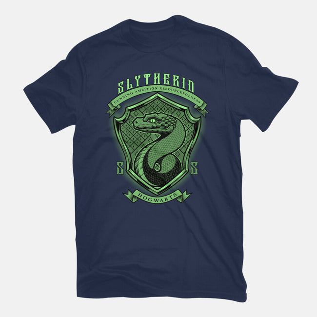 Green Snake Emblem-Womens-Basic-Tee-Astrobot Invention