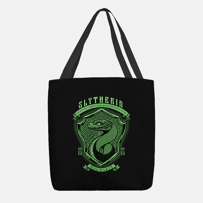 Green Snake Emblem-None-Basic Tote-Bag-Astrobot Invention