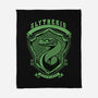 Green Snake Emblem-None-Fleece-Blanket-Astrobot Invention