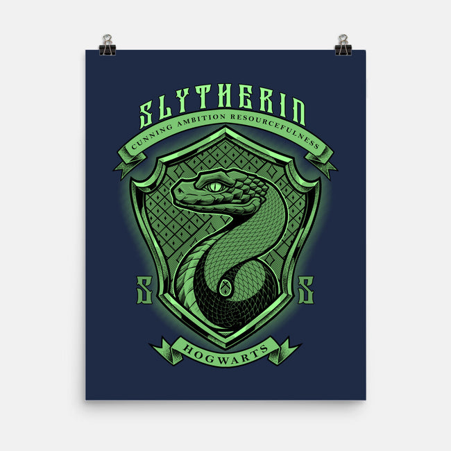 Green Snake Emblem-None-Matte-Poster-Astrobot Invention