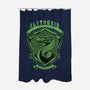 Green Snake Emblem-None-Polyester-Shower Curtain-Astrobot Invention