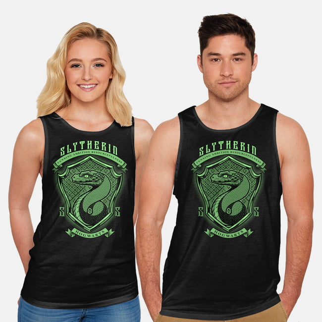 Green Snake Emblem-Unisex-Basic-Tank-Astrobot Invention