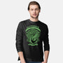 Green Snake Emblem-Mens-Long Sleeved-Tee-Astrobot Invention