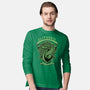 Green Snake Emblem-Mens-Long Sleeved-Tee-Astrobot Invention