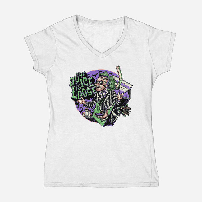 The Juice-Womens-V-Neck-Tee-momma_gorilla