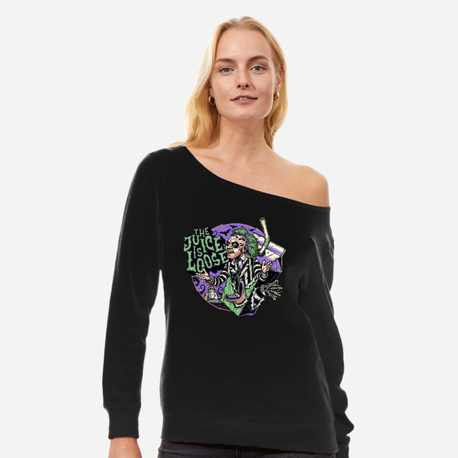 The Juice-Womens-Off Shoulder-Sweatshirt-momma_gorilla