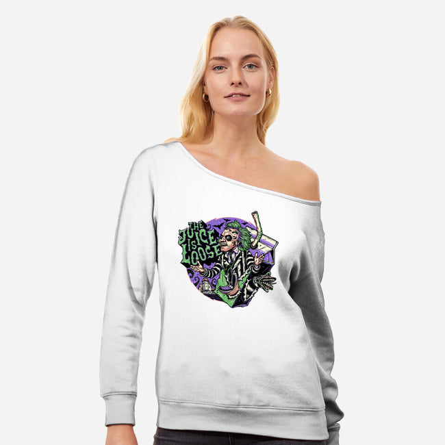 The Juice-Womens-Off Shoulder-Sweatshirt-momma_gorilla