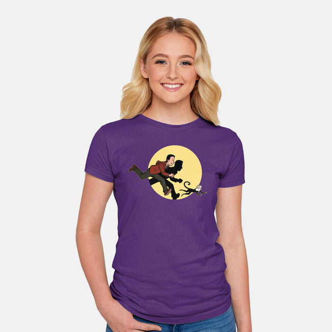 The Adventures Of Ross And Marcel-Womens-Fitted-Tee-jasesa