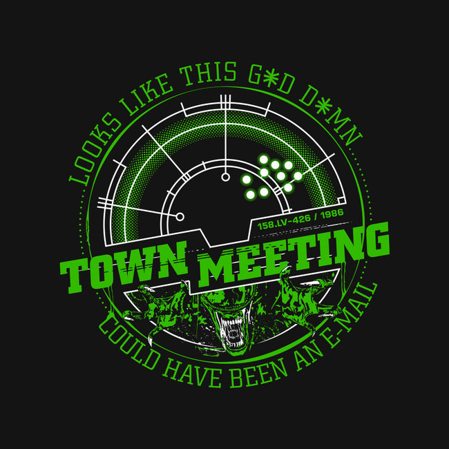 Aliens Town Meeting-Womens-Off Shoulder-Tee-rocketman_art