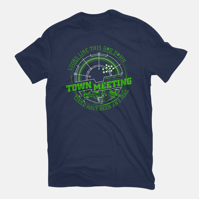 Aliens Town Meeting-Mens-Heavyweight-Tee-rocketman_art