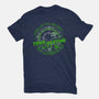 Aliens Town Meeting-Mens-Basic-Tee-rocketman_art