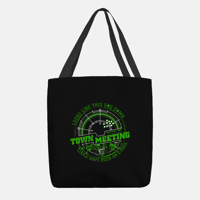 Aliens Town Meeting-None-Basic Tote-Bag-rocketman_art