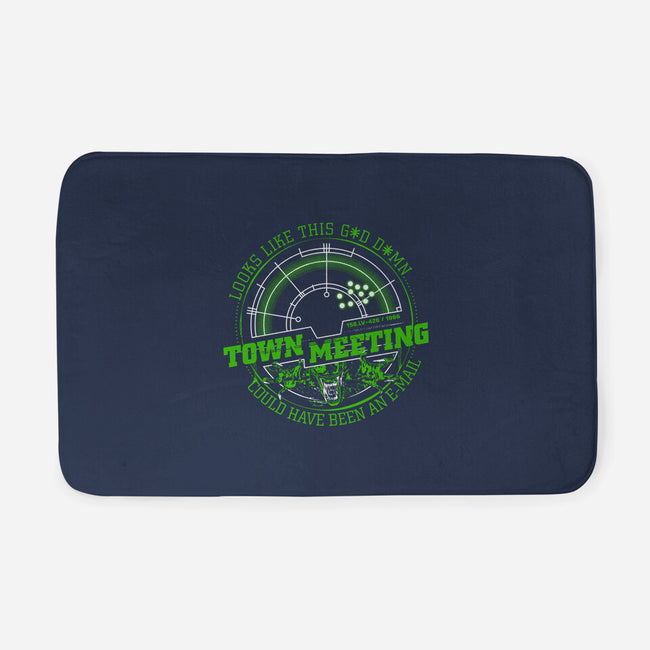 Aliens Town Meeting-None-Memory Foam-Bath Mat-rocketman_art