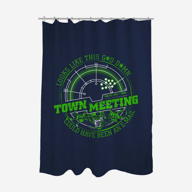 Aliens Town Meeting-None-Polyester-Shower Curtain-rocketman_art