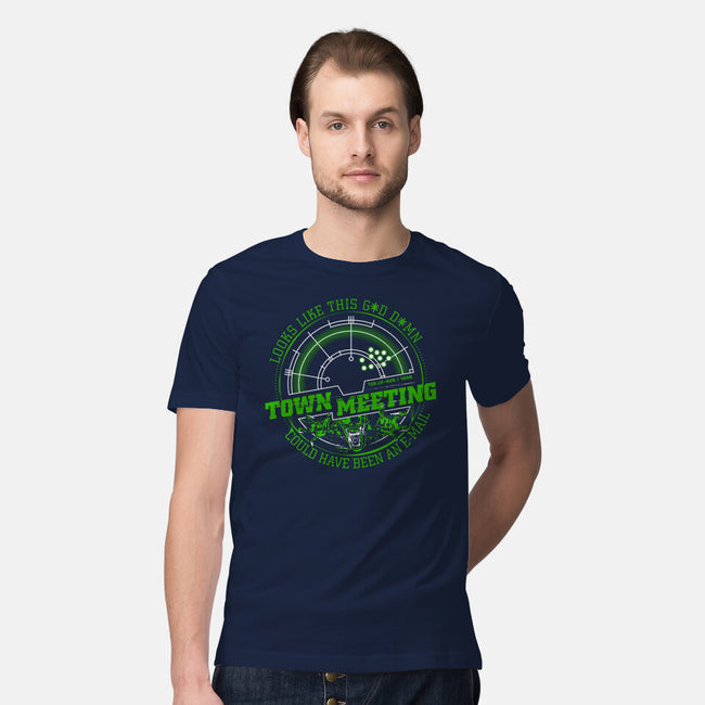 Aliens Town Meeting-Mens-Premium-Tee-rocketman_art