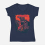 Attack On Titan-Womens-V-Neck-Tee-Gleydson Barboza