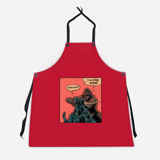 King Of Skull Island-Unisex-Kitchen-Apron-Gleydson Barboza