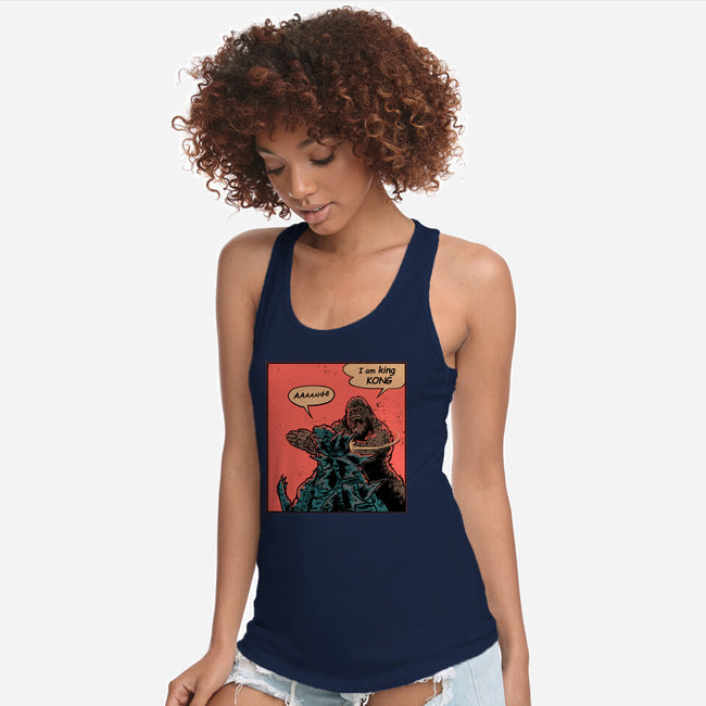 King Of Skull Island-Womens-Racerback-Tank-Gleydson Barboza