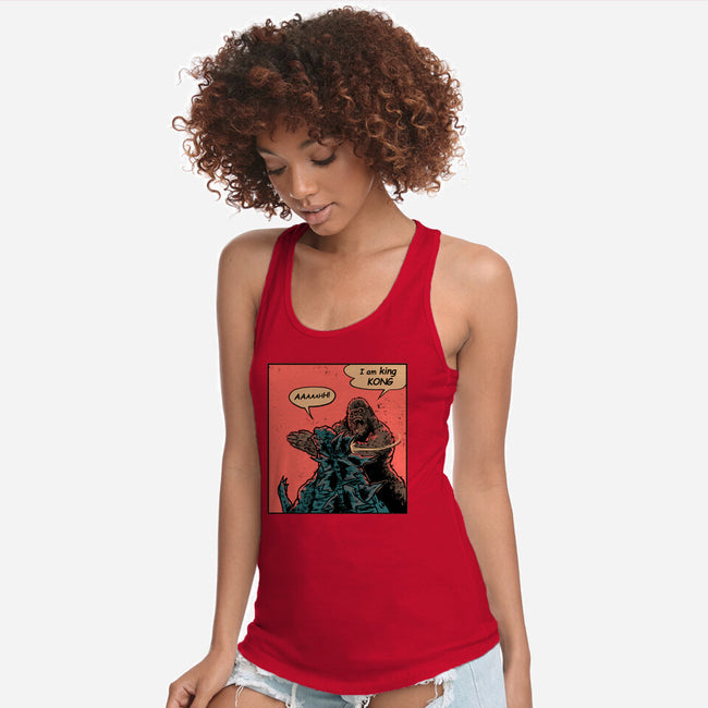 King Of Skull Island-Womens-Racerback-Tank-Gleydson Barboza